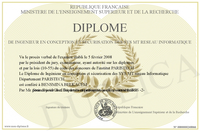 diplome informatique